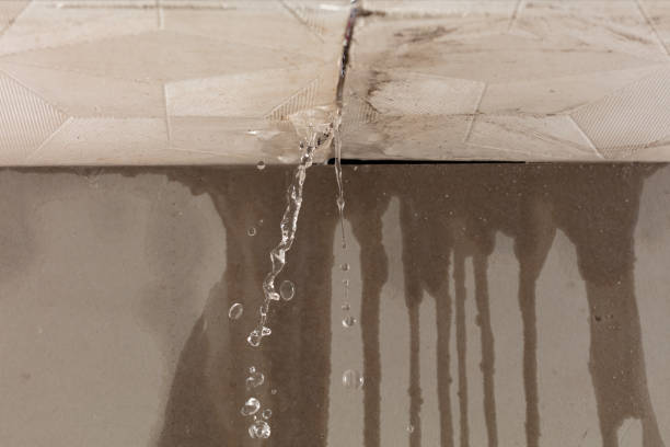 Professional Burst Pipe Cleanup technician working in Nordheim, TX